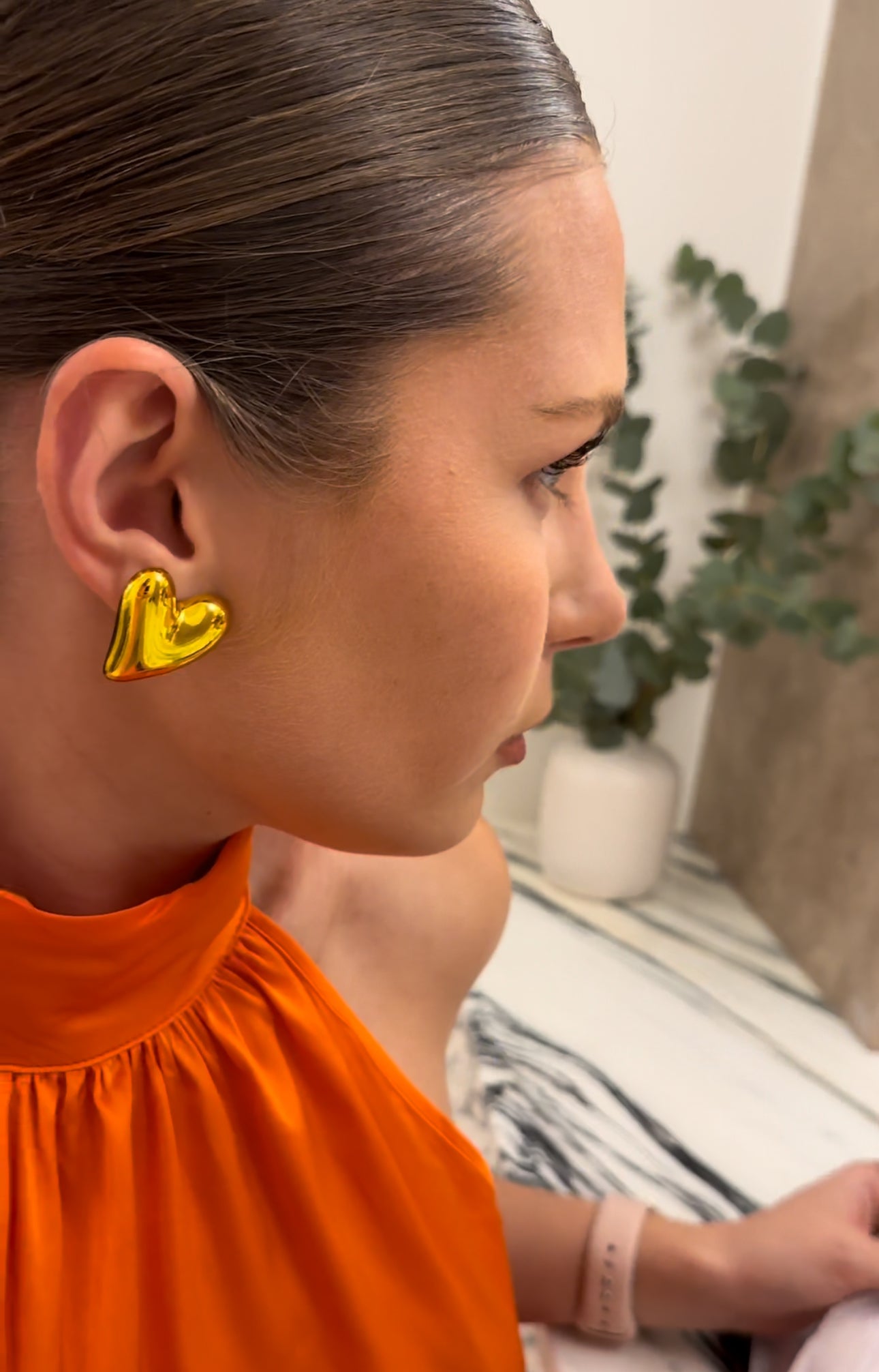 Big hearts earrings