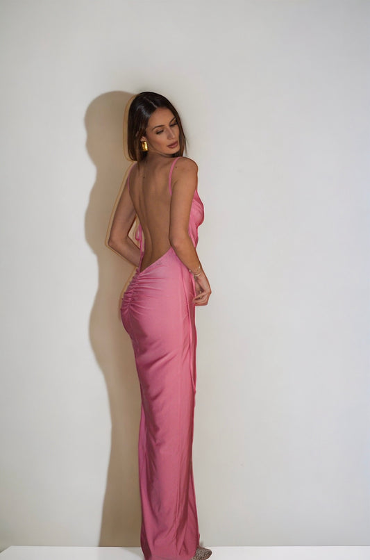 Cocktail backless dress